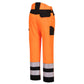 Portwest PW2 Hoge zichtbaarheid Broek PW241 PW2 Hi-Vis  Service oranje-zwart(OB)