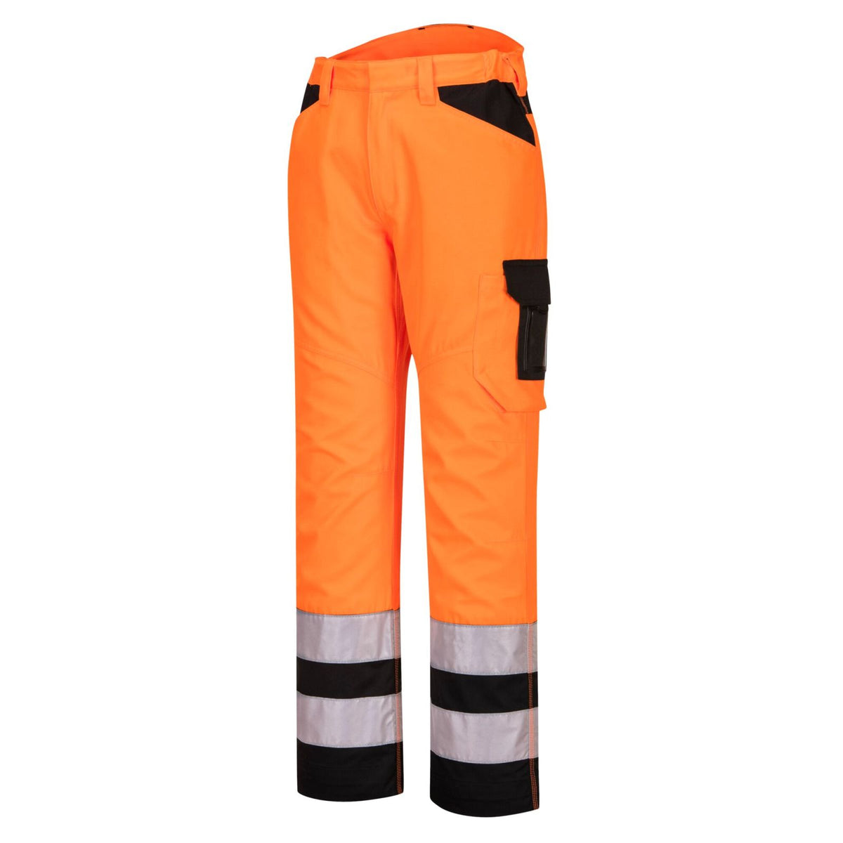 Portwest PW2 Hoge zichtbaarheid Broek PW241 PW2 Hi-Vis  Service oranje-zwart(OB)