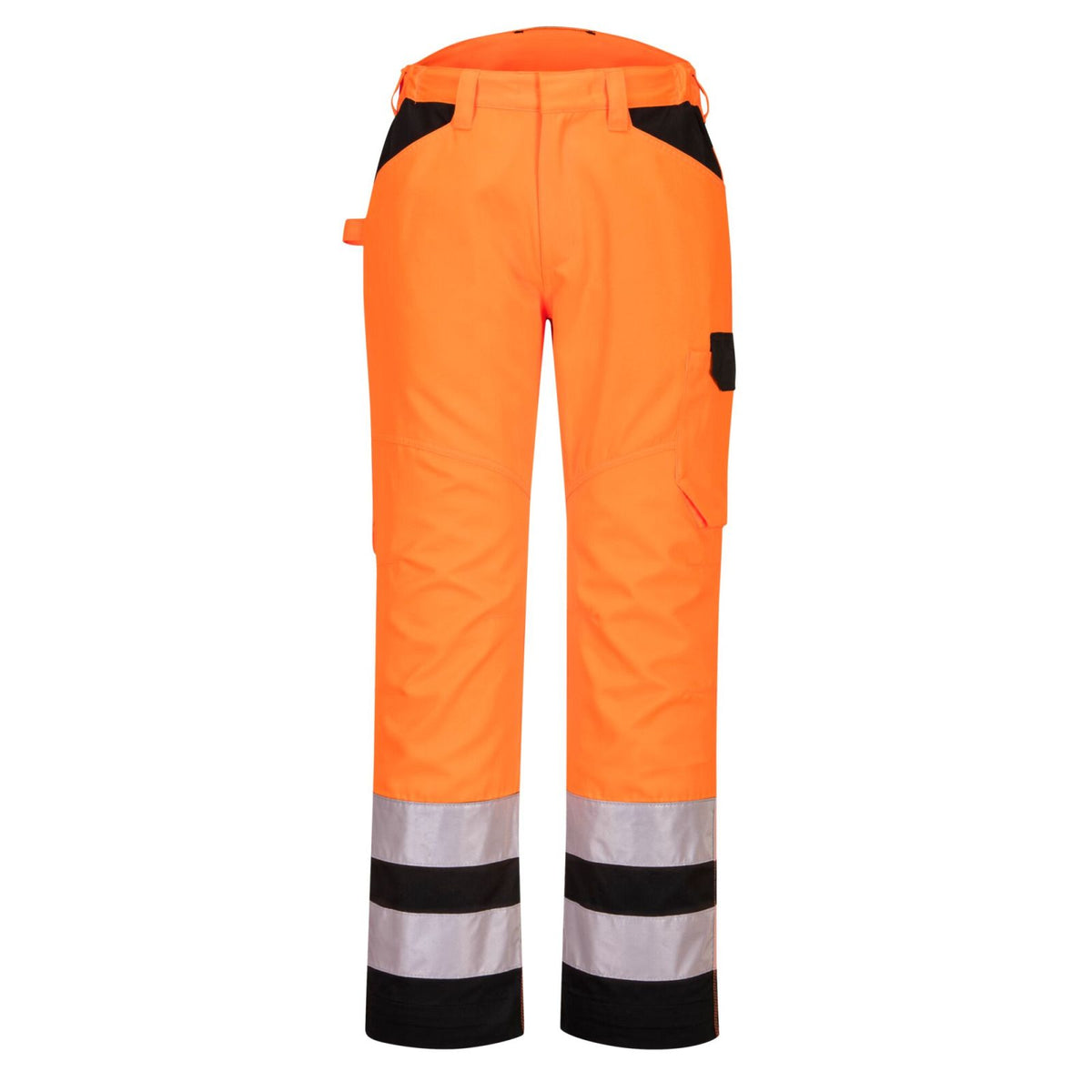 Portwest PW2 Hoge zichtbaarheid Broek PW241 PW2 Hi-Vis  Service oranje-zwart(OB)