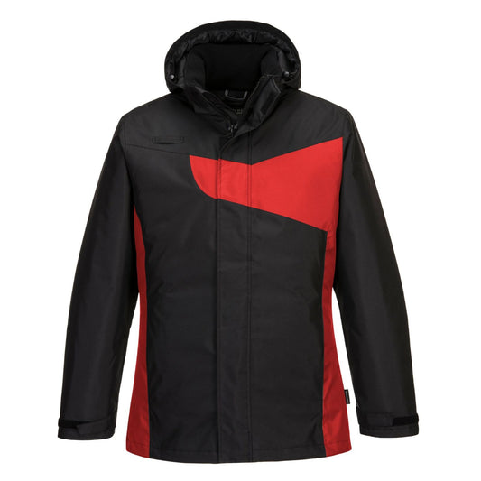 Portwest PW2 Jack PW260 winter waterafstotend zwart-rood(BD)