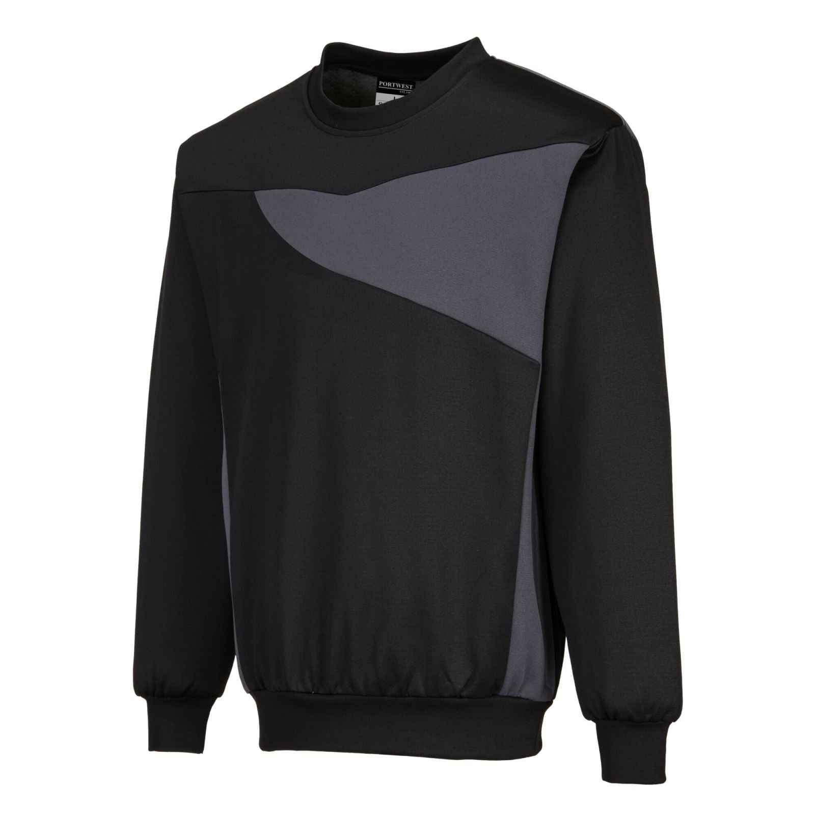 Portwest Sweaters PW273 zwart-zoomgrijs(BZ)