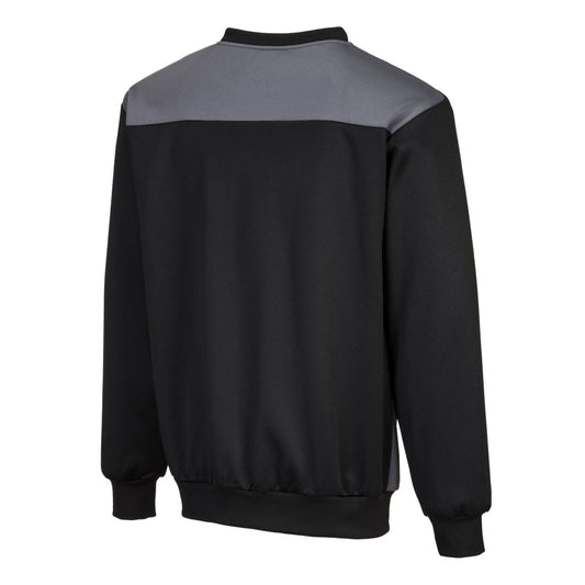 Portwest Sweaters PW273 zwart-zoomgrijs(BZ)
