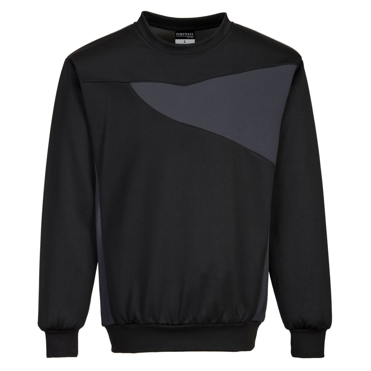 Portwest Sweaters PW273 zwart-zoomgrijs(BZ)