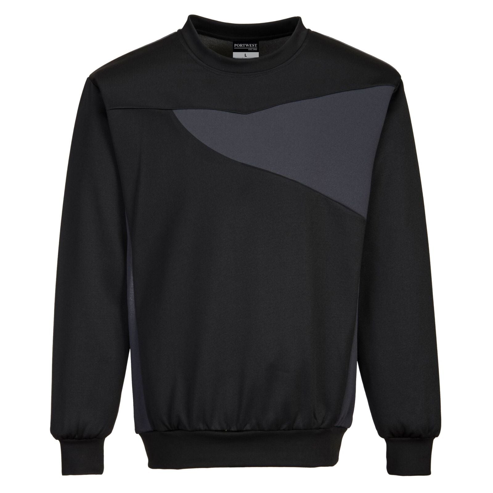 Portwest Sweaters PW273 zwart-zoomgrijs(BZ)