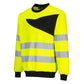 Portwest PW2 Hoge zichtbaarheid Sweatshirt PW277 PW2 Hi-Vis ronde hals geel-zwart(YB)