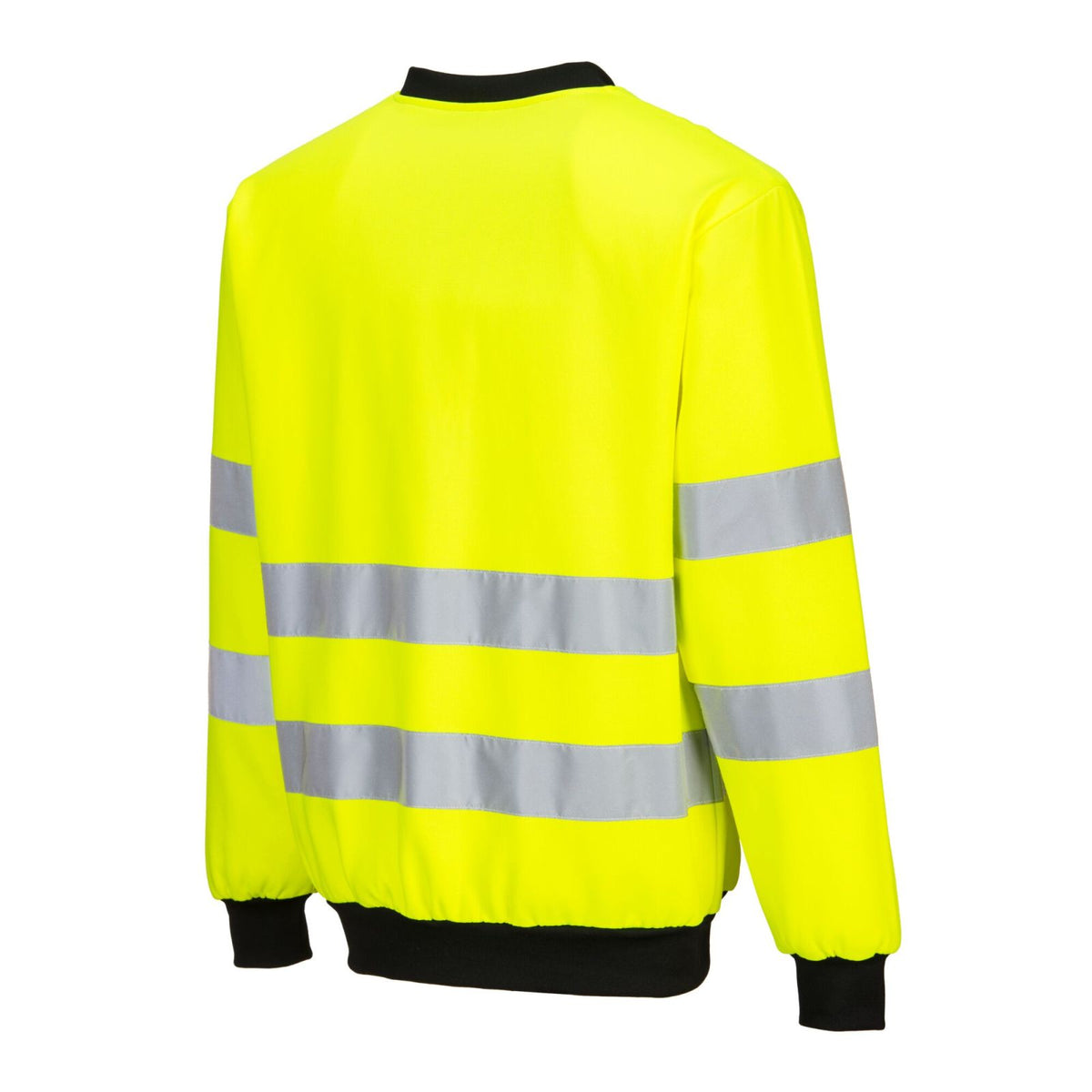 Portwest PW2 Hoge zichtbaarheid Sweatshirt PW277 PW2 Hi-Vis ronde hals geel-zwart(YB)