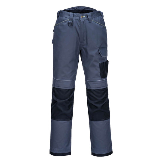 Portwest PW3 Workwear Broek PW304 lichtgewicht stretch zoomgrijs-zwart(ZB)
