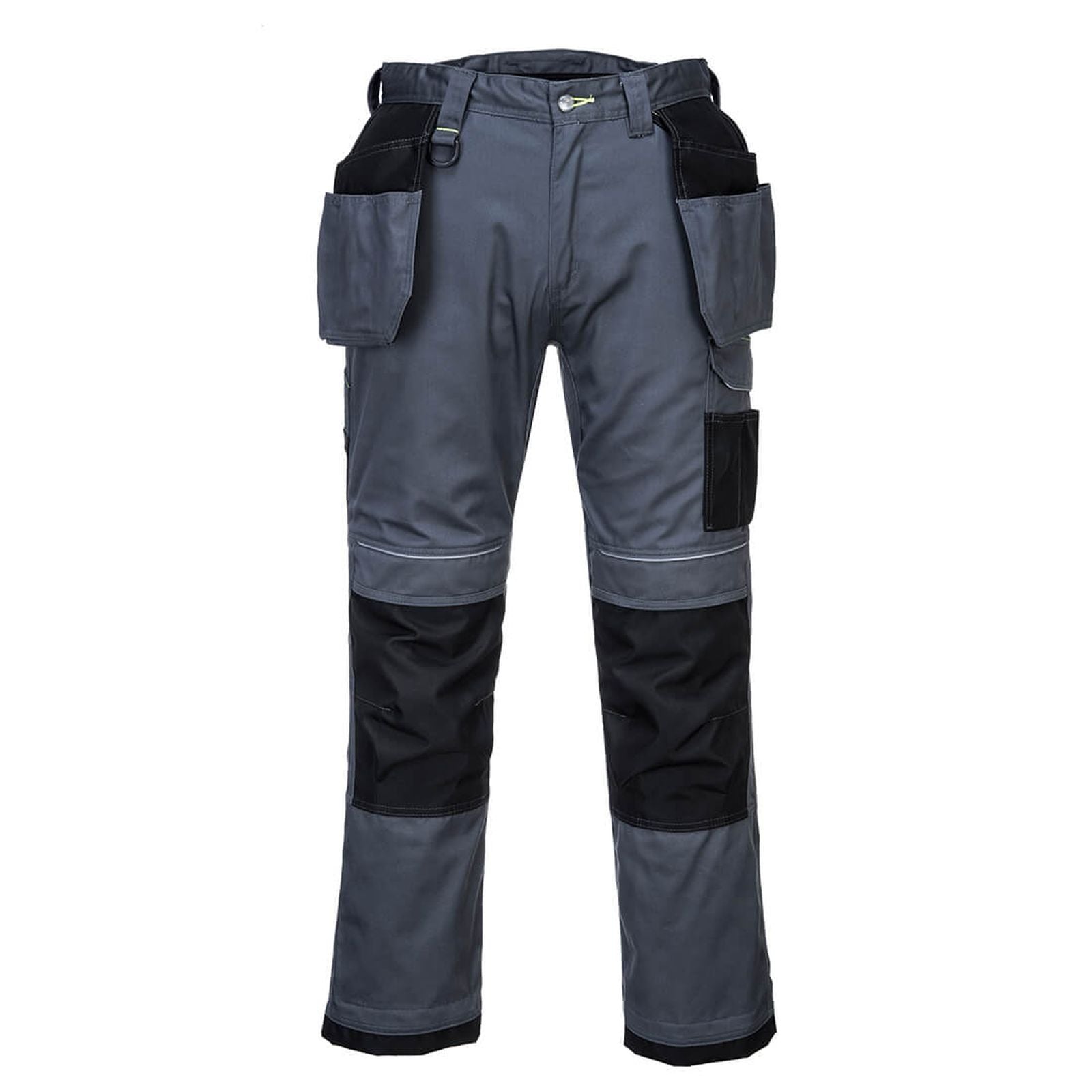 Portwest PW3 Workwear Broek PW305 stretch holsterzakken zoomgrijs-zwart(ZB)