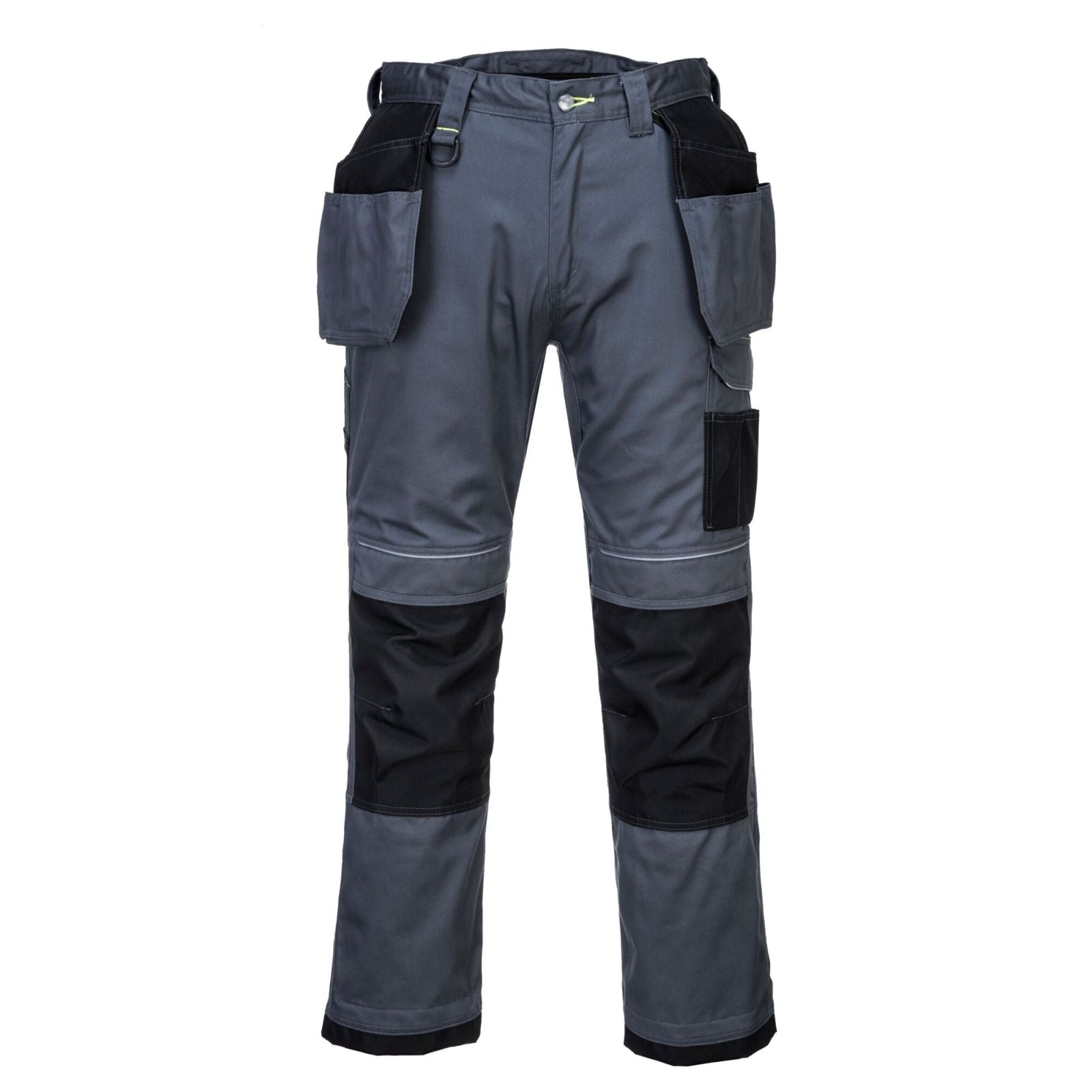 Portwest PW3 Workwear Broek PW305 stretch holsterzakken zoomgrijs-zwart(ZB)