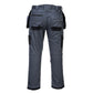 Portwest PW3 Workwear Broek PW305 stretch holsterzakken zoomgrijs-zwart(ZB)