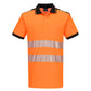 Portwest PW3 Hoge zichtbaarheid Poloshirt PW317 Hi-Vis Katoen comfort Korte Mouw oranje-zwart(OB)
