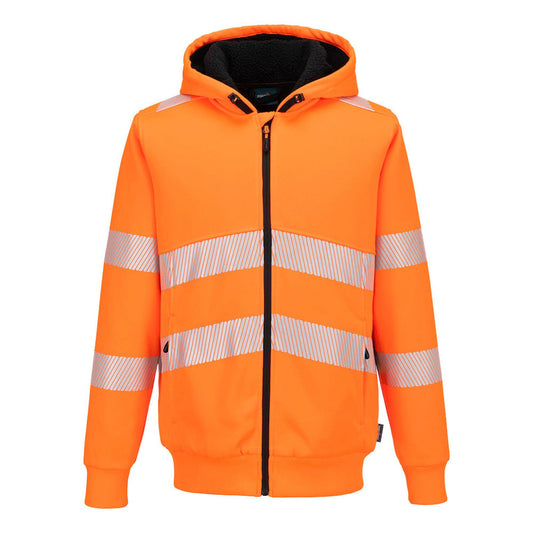 Portwest PW3 Hoge zichtbaarheid Hoodie PW321 Hi-Vis Winter rits oranje(OR)