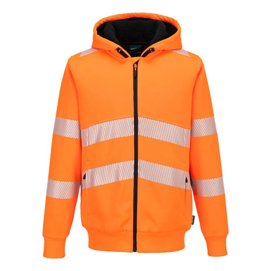 Portwest PW3 Hoge zichtbaarheid Hoodie PW321 Hi-Vis Winter rits oranje(OR)