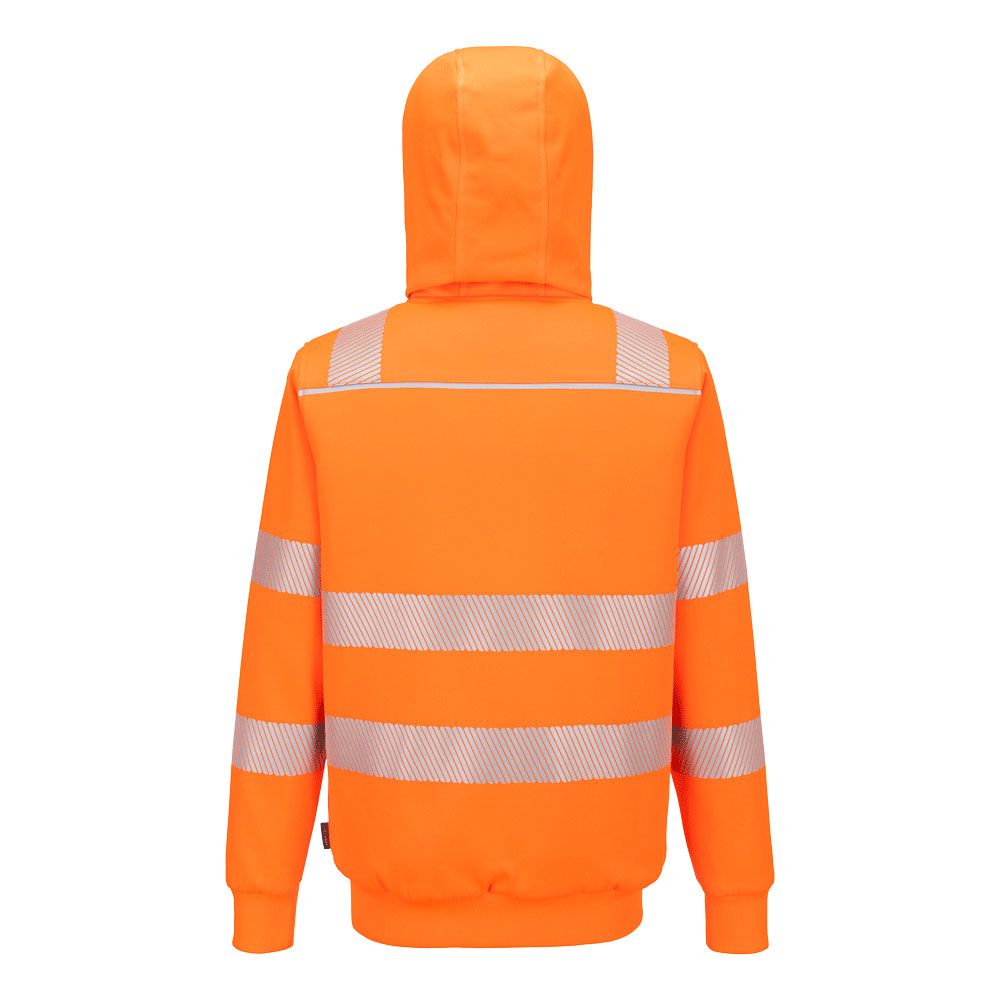 Portwest PW3 Hoge zichtbaarheid Hoodie PW321 Hi-Vis Winter rits oranje(OR)