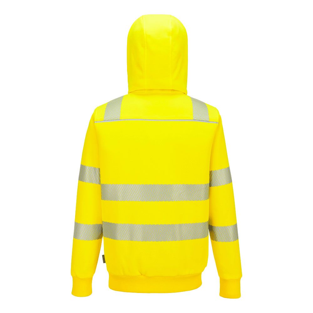 Portwest PW3 Hoge zichtbaarheid Hoodie PW321 Hi-Vis Winter rits geel(YE)