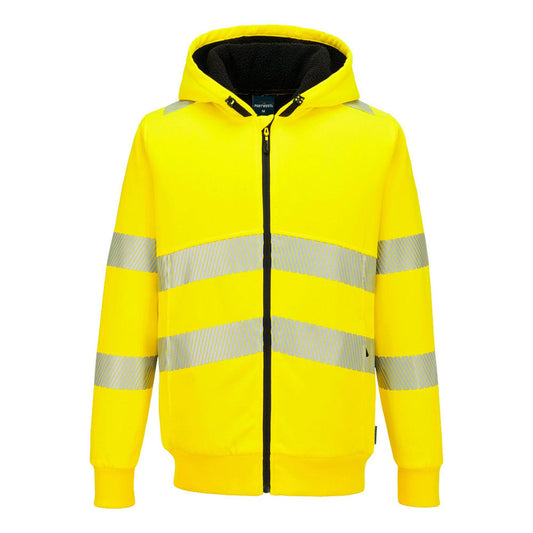 Portwest PW3 Hoge zichtbaarheid Hoodie PW321 Hi-Vis Winter rits geel(YE)