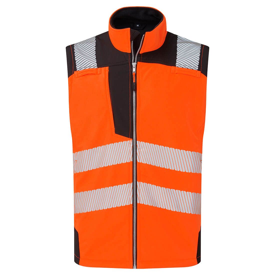 Portwest PW3 Hoge zichtbaarheid Bodywarmer PW325 Gilet (3L) HiVis Softshell oranje-zwart(OB)