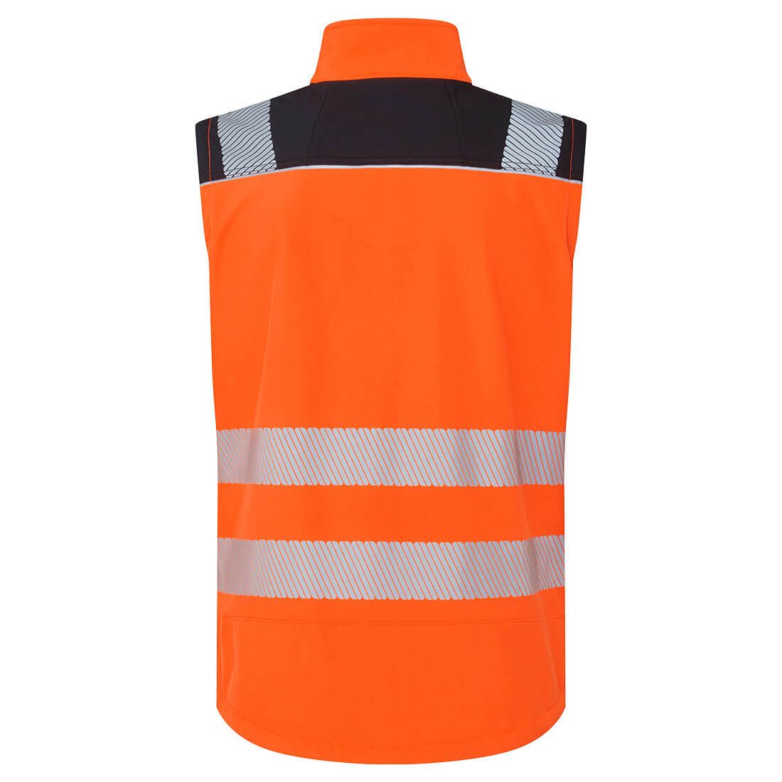 Portwest PW3 Hoge zichtbaarheid Bodywarmer PW325 Gilet (3L) HiVis Softshell oranje-zwart(OB)