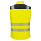Portwest PW3 Hoge zichtbaarheid Bodywarmer PW325 Gilet (3L) HiVis Softshell geel-zwart(YB)