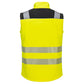 Portwest PW3 Hoge zichtbaarheid Bodywarmer PW325 Gilet (3L) HiVis Softshell geel-zwart(YB)