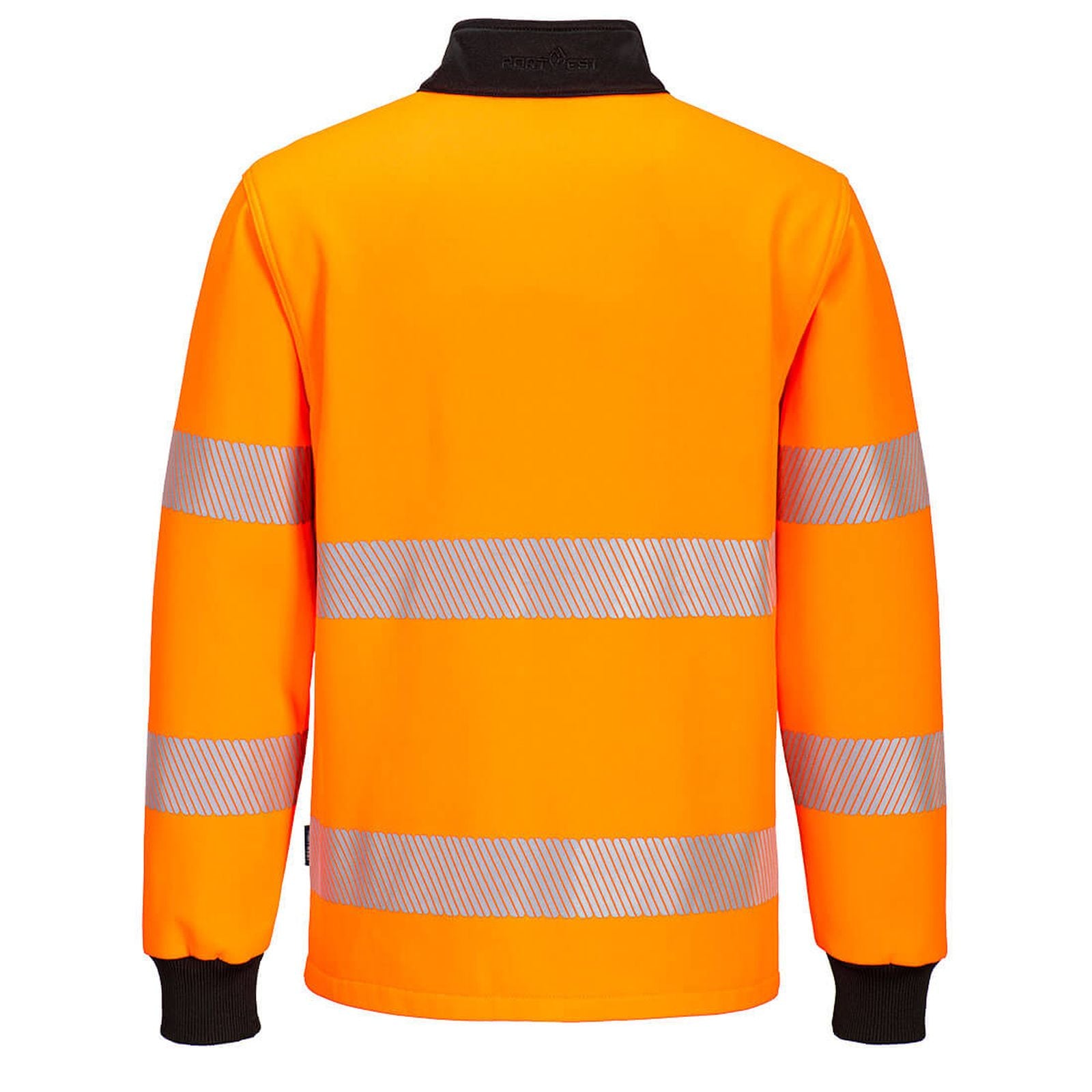 Portwest PW3 Sweatshirt PW326 1/4 rits HiVis oranje-zwart(OB)