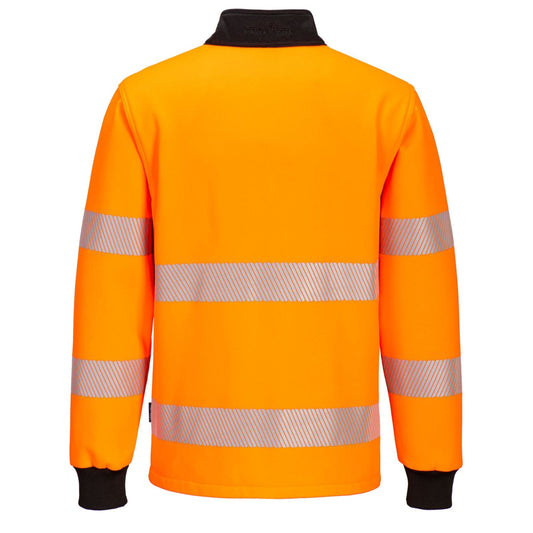 Portwest PW3 Sweatshirt PW326 1/4 rits HiVis oranje-zwart(OB)
