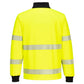 Portwest PW3 Sweatshirt PW326 1/4 rits HiVis geel-zwart(YB)