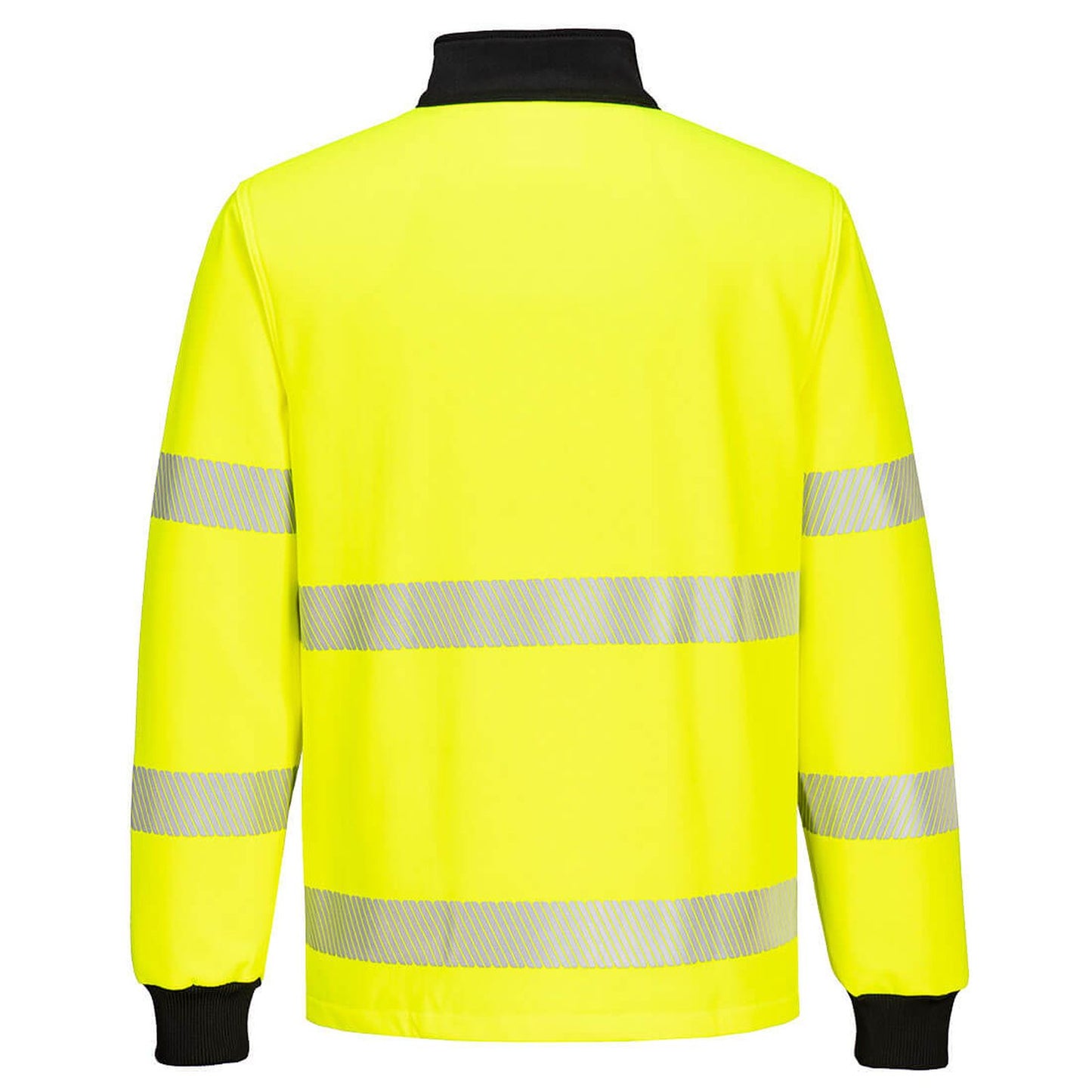 Portwest PW3 Sweatshirt PW326 1/4 rits HiVis geel-zwart(YB)