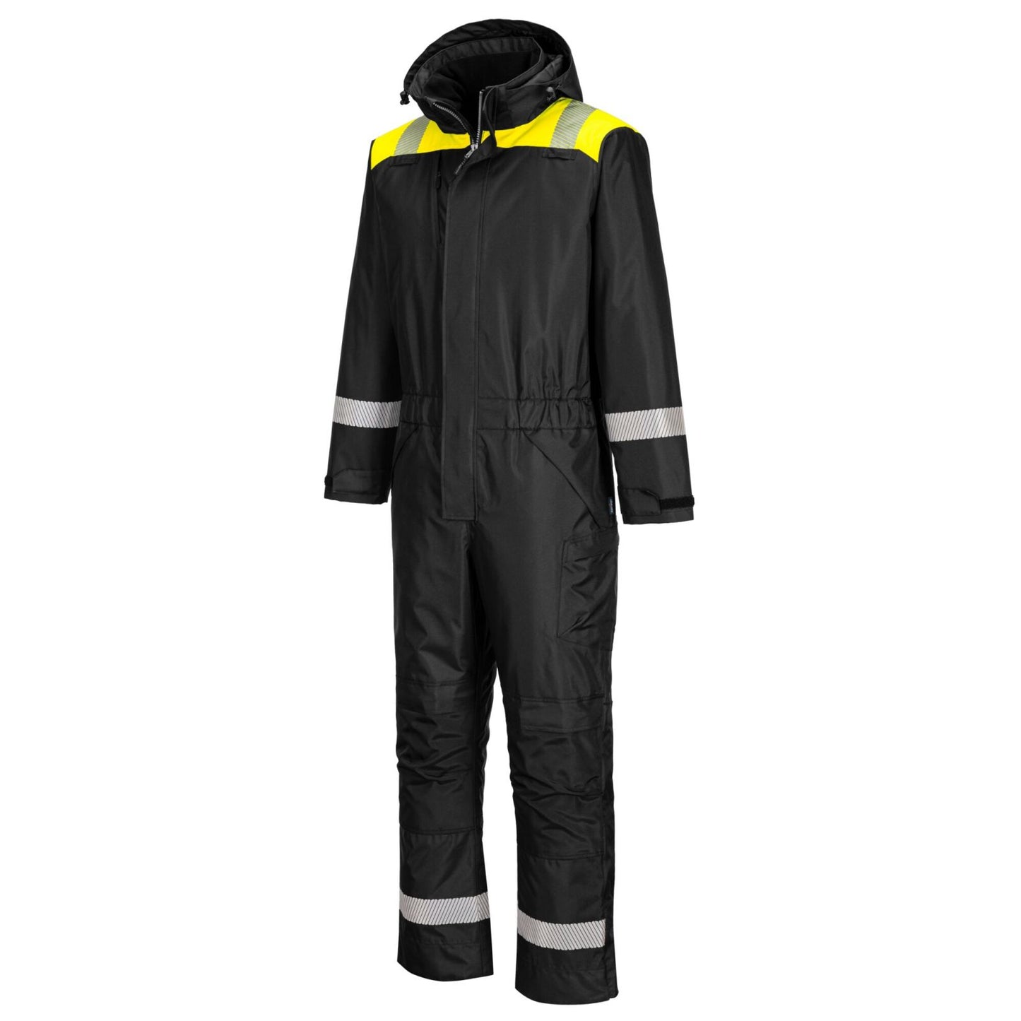 Portwest PW3 Regenoveralls PW353 zwart-geel(BK)