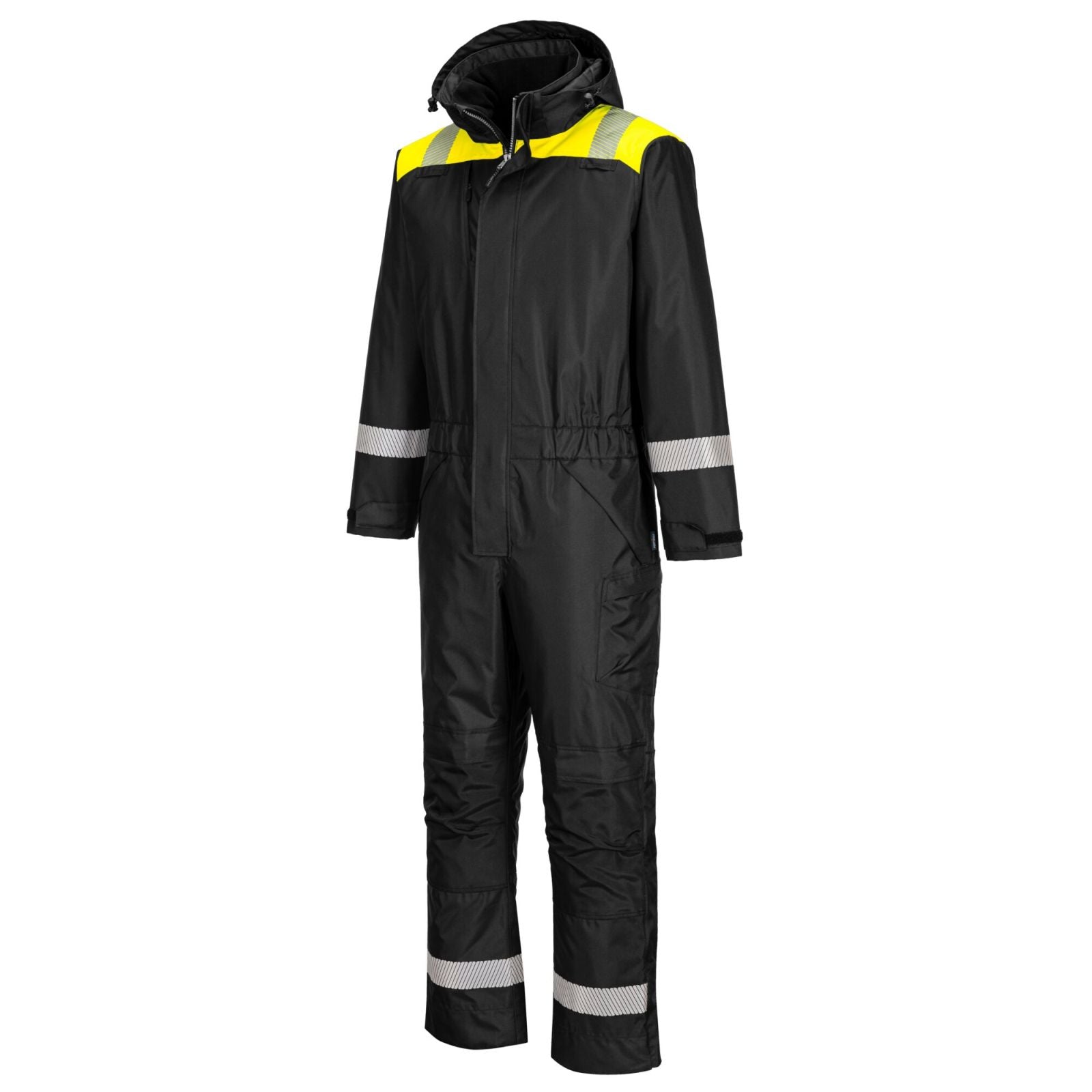 Portwest PW3 Regenoveralls PW353 zwart-geel(BK)