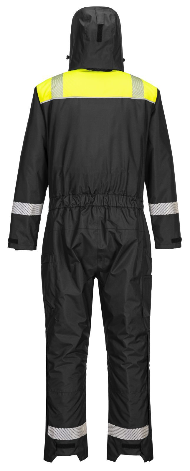 Portwest PW3 Regenoveralls PW353 zwart-geel(BK)