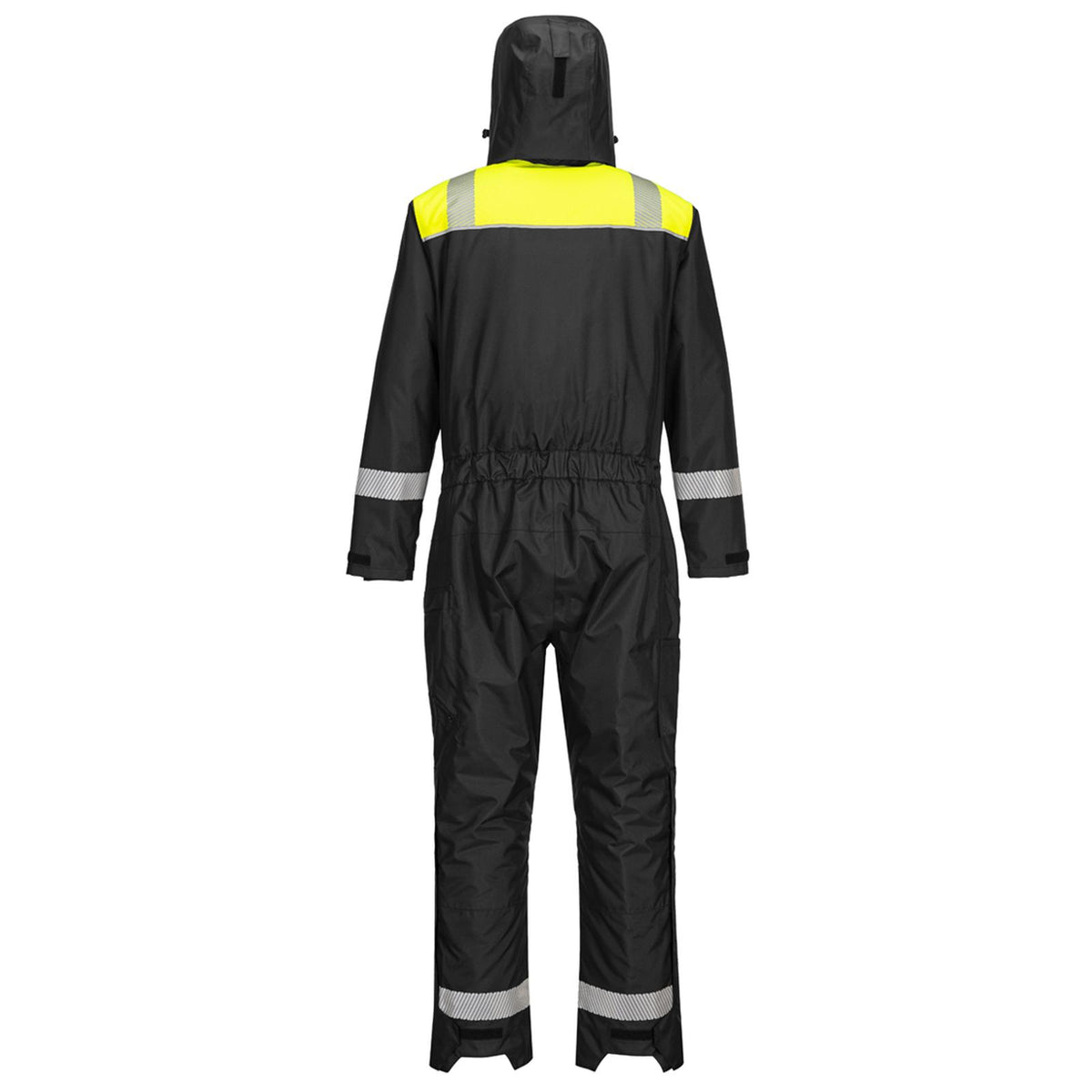 Portwest PW3 Regenoveralls PW353 zwart-geel(BK)