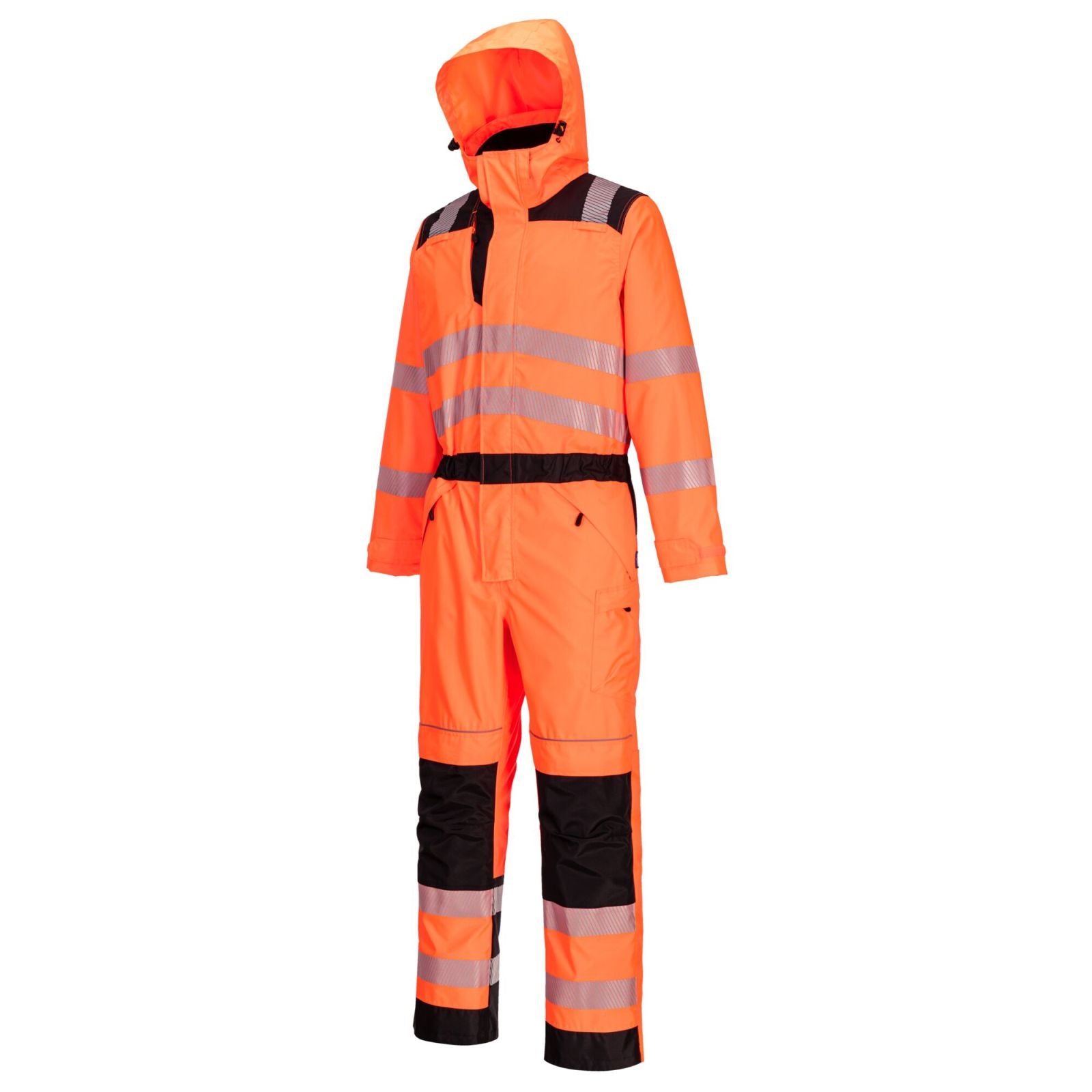 Portwest PW3 Regenoveralls PW355 oranje-zwart(OB)