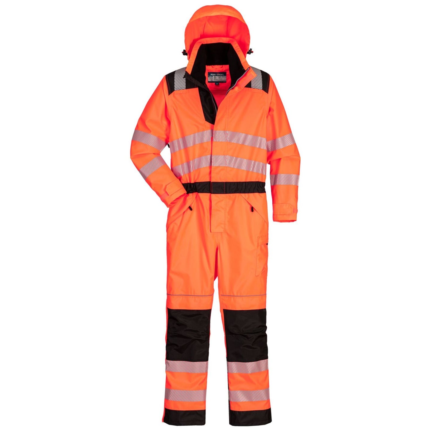 Portwest PW3 Regenoveralls PW355 oranje-zwart(OB)