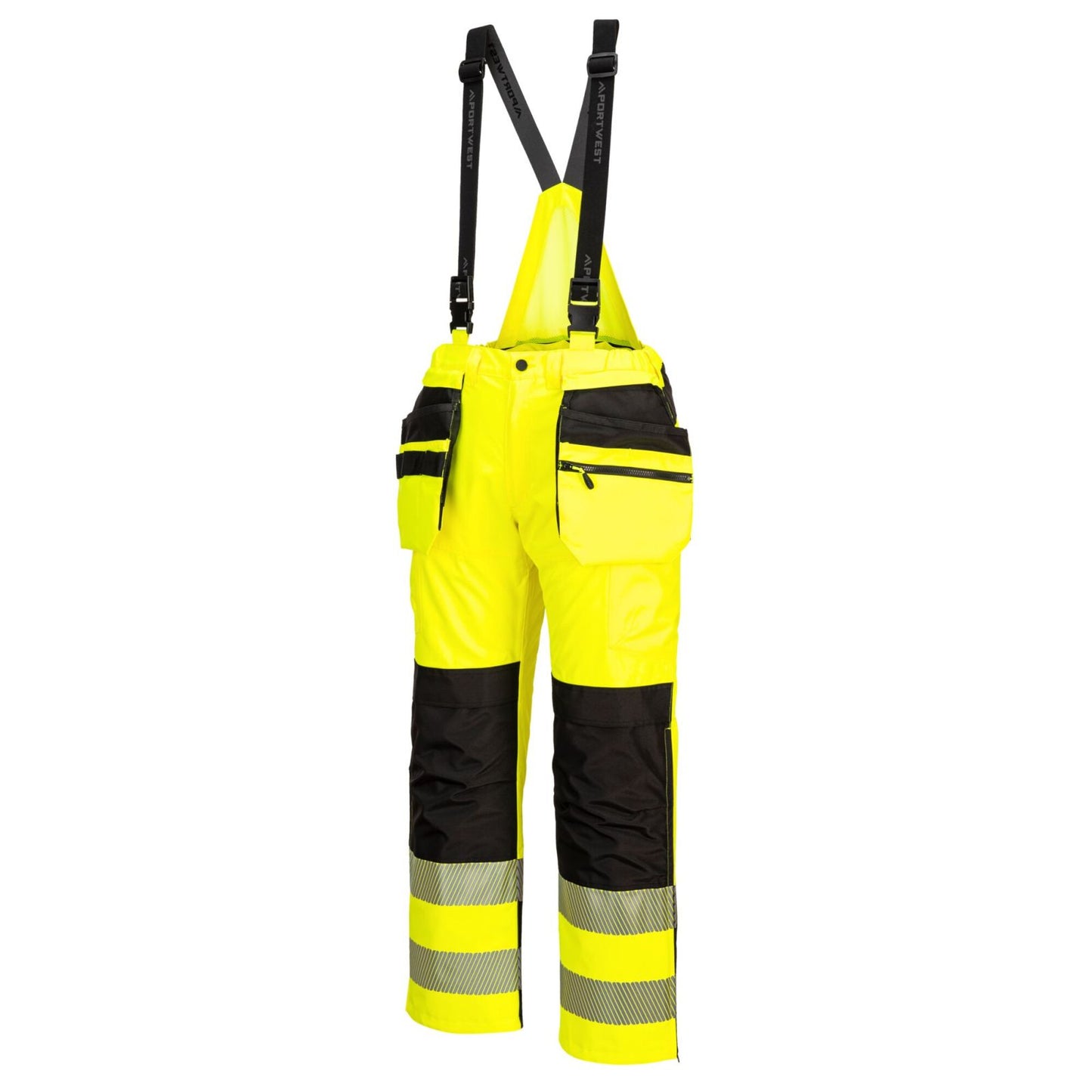 Portwest PW3 Amerikaanse regenoveralls PW356 geel-zwart(YB)