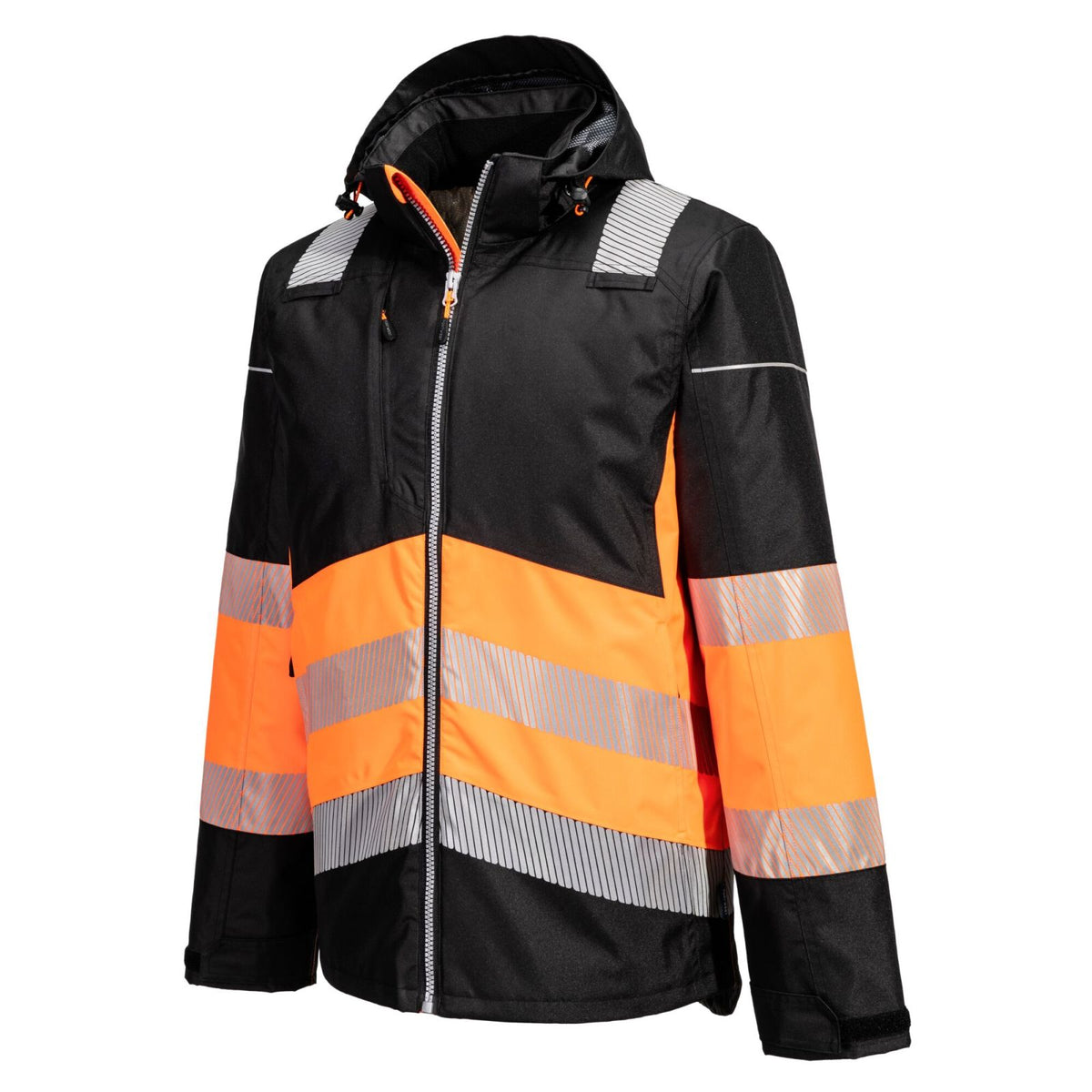 Portwest PW3 Hoge zichtbaarheid Winterjack PW364 Hi-Vis klasse 1 oranje-zwart(OB)