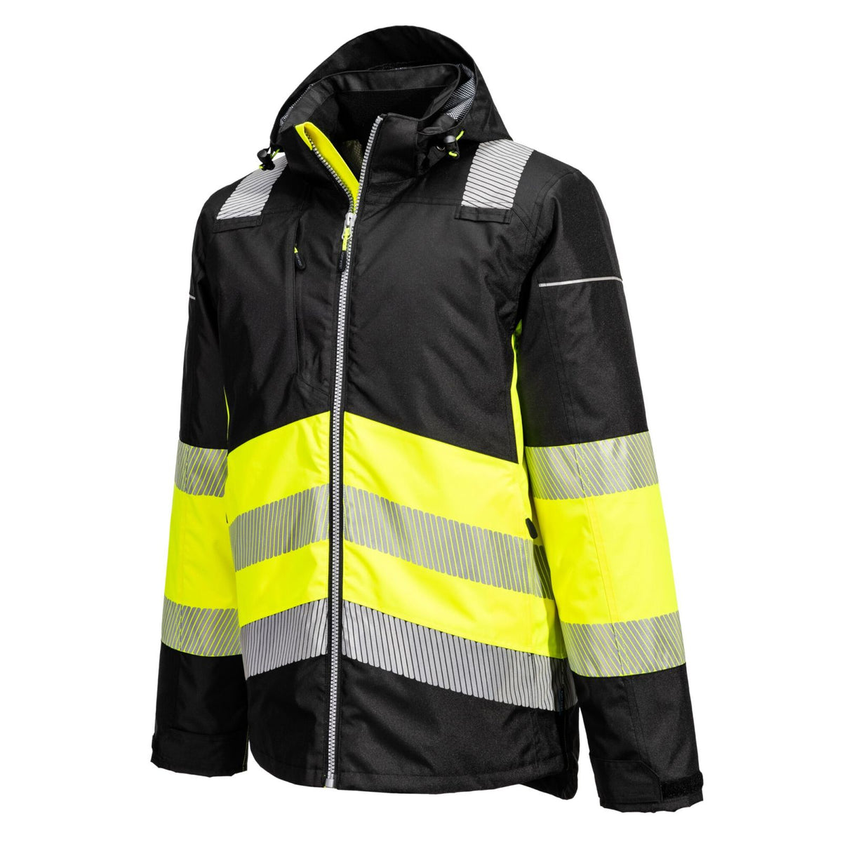 Portwest PW3 Hoge zichtbaarheid Winterjack PW364 Hi-Vis klasse 1 geel-zwart(YB)