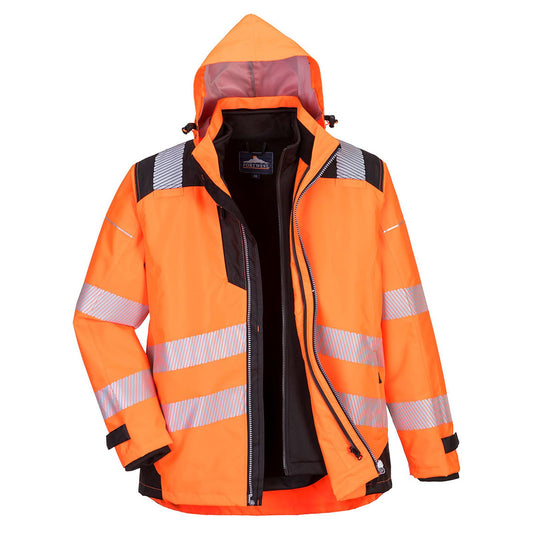 Portwest PW3 Jassen PW365 oranje-zwart(OB)