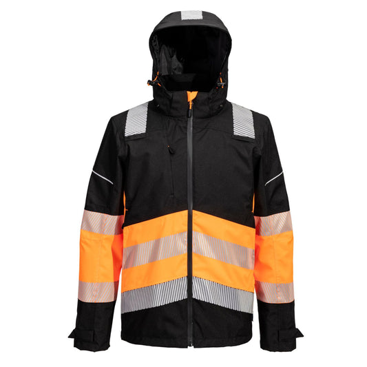 Portwest PW3 Hoge zichtbaarheid Regenjack PW368 Extreme Hi-Vis Klasse 1 oranje-zwart(OB)