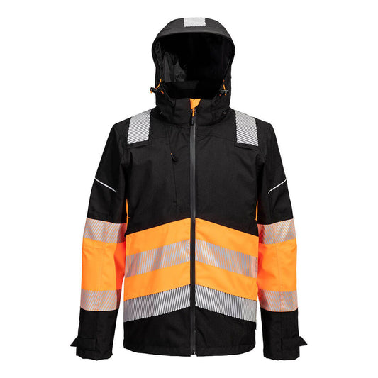 Portwest PW3 Hoge zichtbaarheid Regenjack PW368 Extreme Hi-Vis Klasse 1 oranje-zwart(OB)
