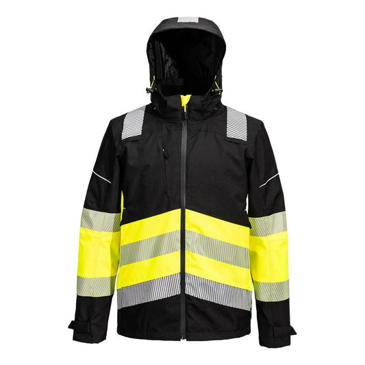 Portwest PW3 Hoge zichtbaarheid Regenjack PW368 Extreme Hi-Vis Klasse 1 geel-zwart(YB)