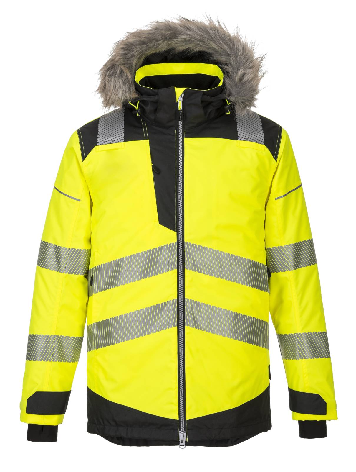 Portwest PW3 PW3 Hi-Vis Winter Parka PW369 geel-zwart(YB)