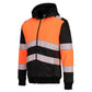 Portwest PW3 Hoge zichtbaarheid Hoodie PW377 winter rits HiVis klasse 1 oranje-zwart(OB)