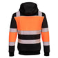 Portwest PW3 Hoge zichtbaarheid Hoodie PW377 winter rits HiVis klasse 1 oranje-zwart(OB)