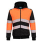 Portwest PW3 Hoge zichtbaarheid Hoodie PW377 winter rits HiVis klasse 1 oranje-zwart(OB)