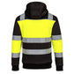 Portwest PW3 Hoge zichtbaarheid Hoodie PW377 winter rits HiVis klasse 1 geel-zwart(YB)