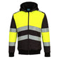Portwest PW3 Hoge zichtbaarheid Hoodie PW377 winter rits HiVis klasse 1 geel-zwart(YB)