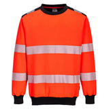 Portwest PW3 Sweaters PW379 rood-zwart(RB)