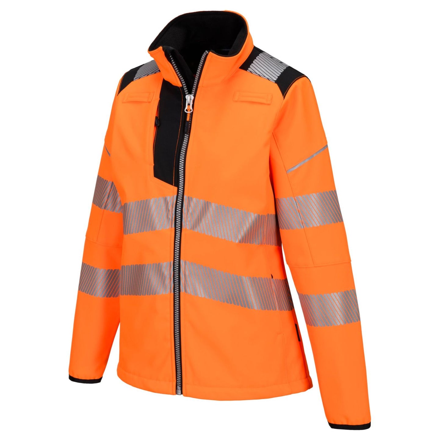 Portwest PW3 Hoge zichtbaarheid Jassen PW381 Hi-Vis softshell dames oranje-zwart(OB)