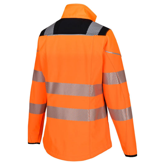 Portwest PW3 Hoge zichtbaarheid Jassen PW381 Hi-Vis softshell dames oranje-zwart(OB)